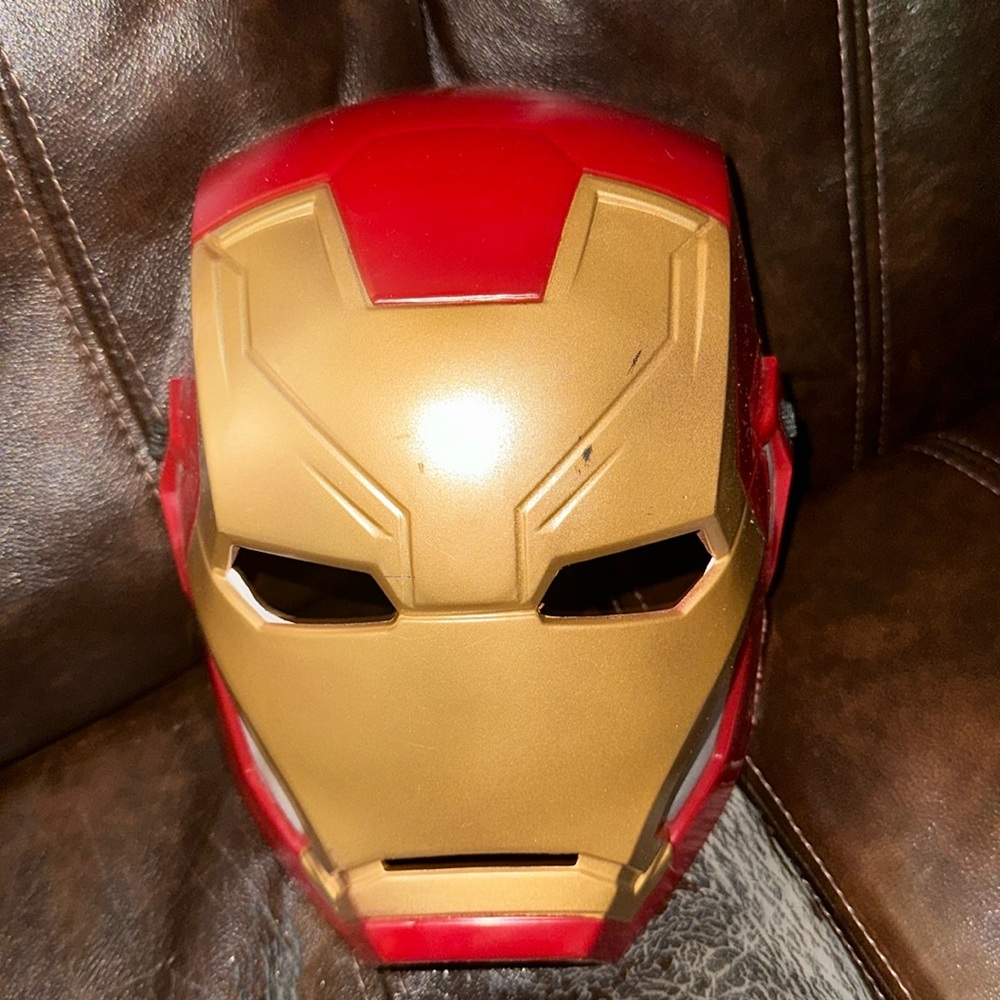 Marvel Ironman Superhero Mask Costume Halloween Cosplay Strap Avengees